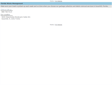 Tablet Screenshot of florida-waste.net
